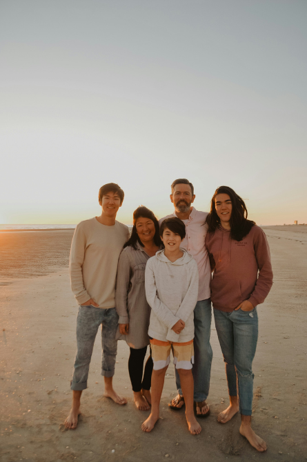 Family gathering portrait